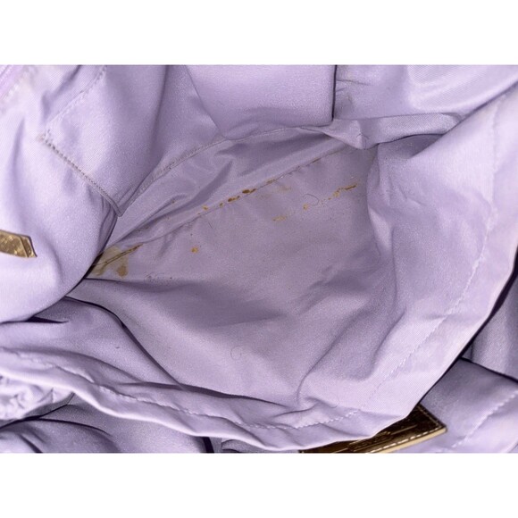 Coach Signature Tote Baby Diaper Bag Travel Satchel Lavender Lining Gold Accent - Picture 11 of 16